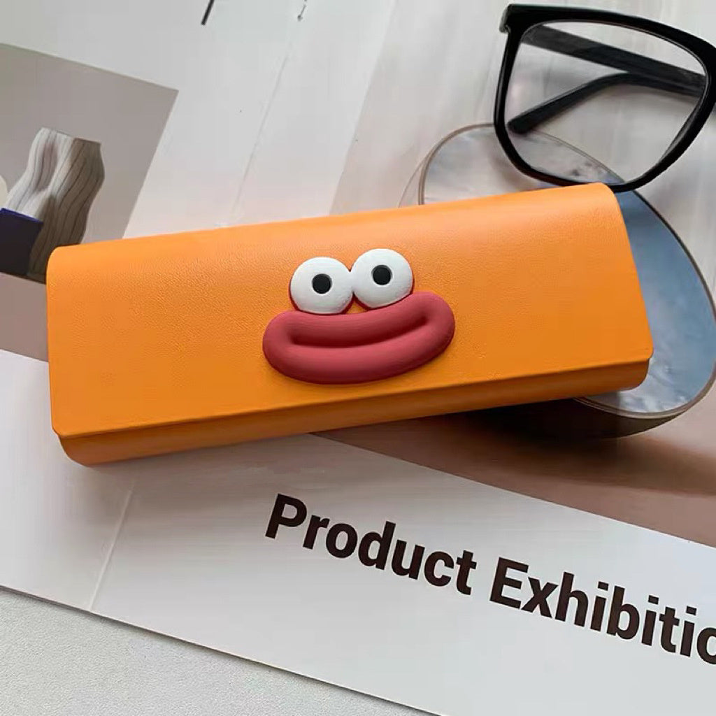 Zamonaviy Shisha Ko'zoynak Qutisi - Chic Kolbasa Og'zi Dizayni Bilan - Yuqori Sifatli Sun'iy Charmdan Yasalgan, Moda va Funktsional Aksessuar, Rojdestvo va Shukronalik kabi Bayramlarda Sovg'a Berish Uchun Ideal