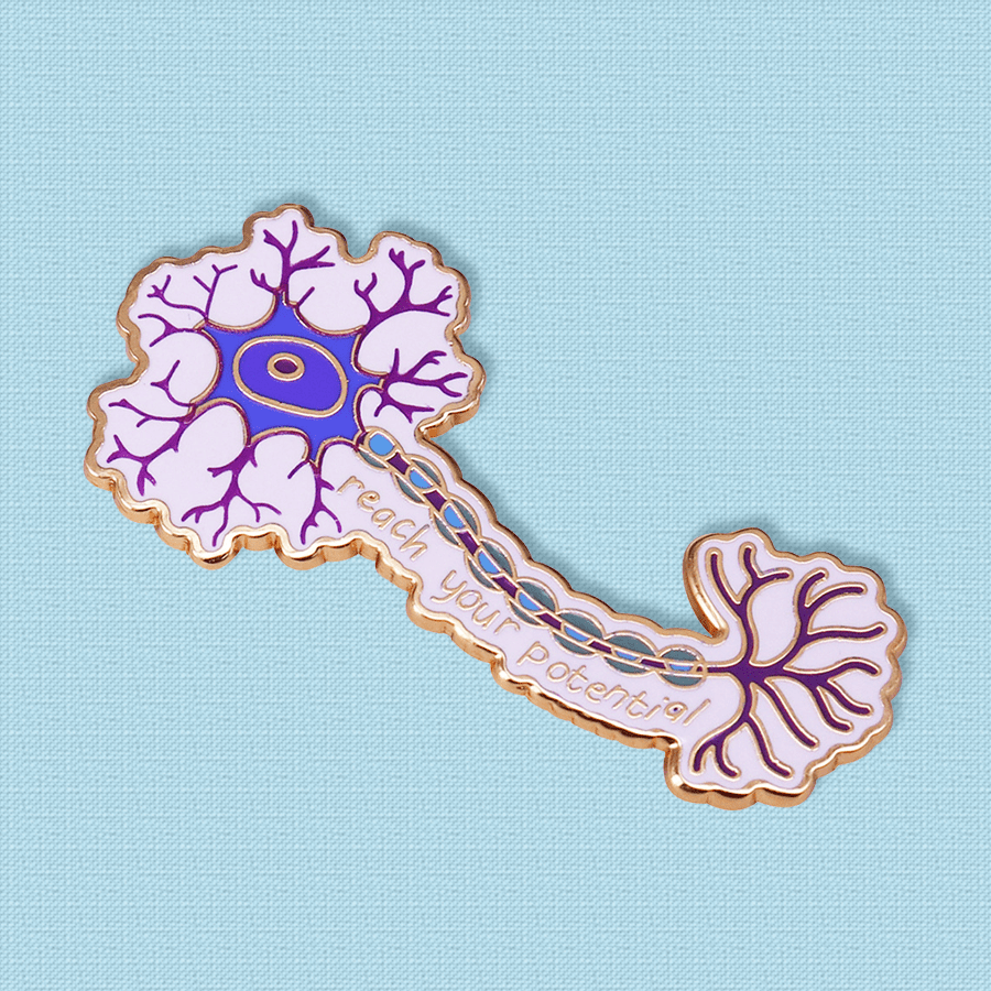 Брошь-булавка из сплава, вдохновленная нейронами, для любителей науки, носите на воротниках, рюкзаках, шляпах