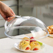 Clear Food Cover with Handle for Pots and Pans, Microwave Safe, Keeps Food Fresh