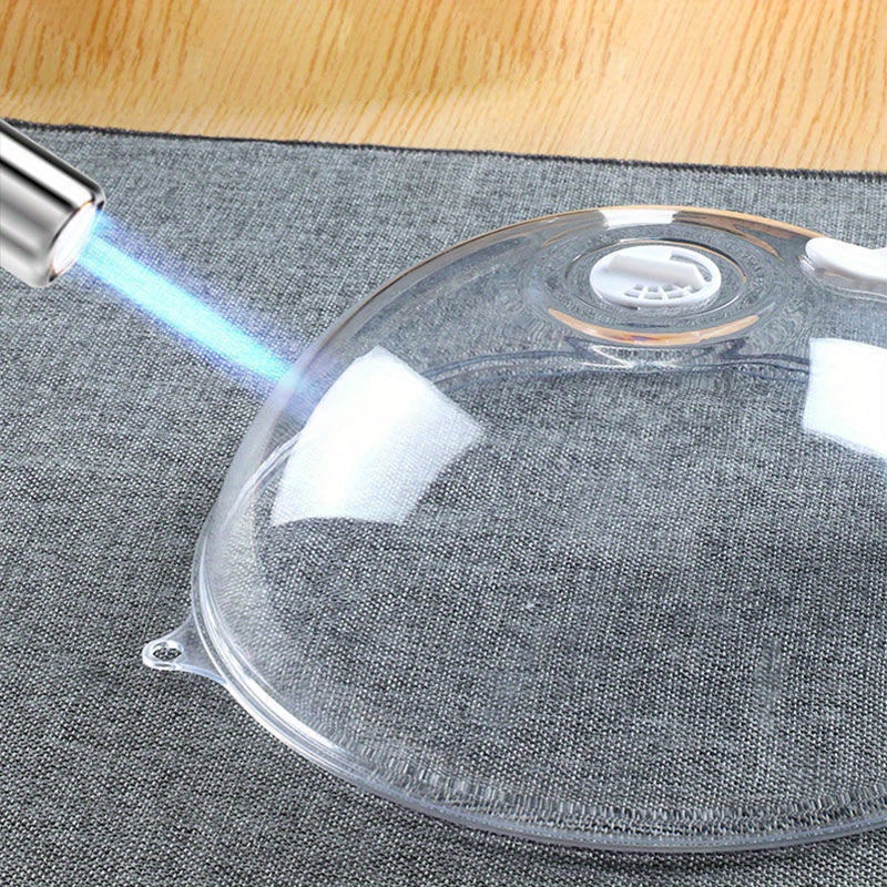 Clear Food Cover with Handle for Pots and Pans, Microwave Safe, Keeps Food Fresh
