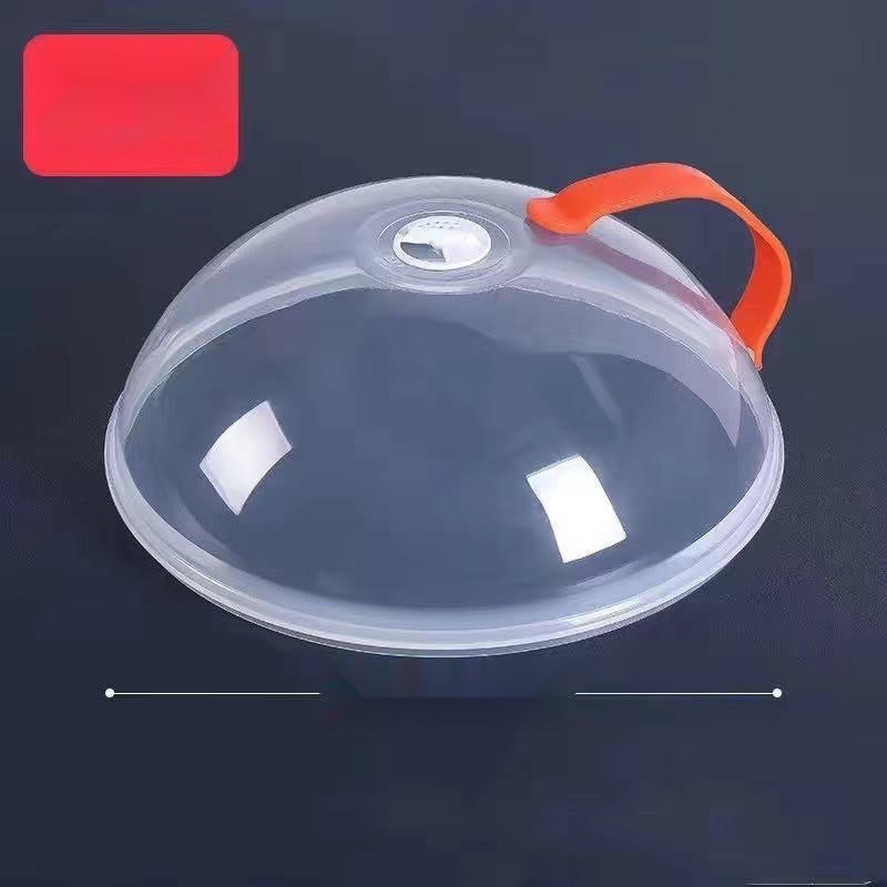 Clear Food Cover with Handle for Pots and Pans, Microwave Safe, Keeps Food Fresh