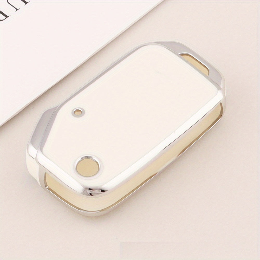 Universal TPU Key Fob Cover Case with Keychain for 3 Button Remote