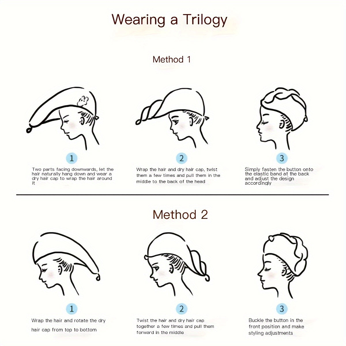 Fast-Drying Hair Towel for Wet Hair, Soft and Absorbent, Lightweight