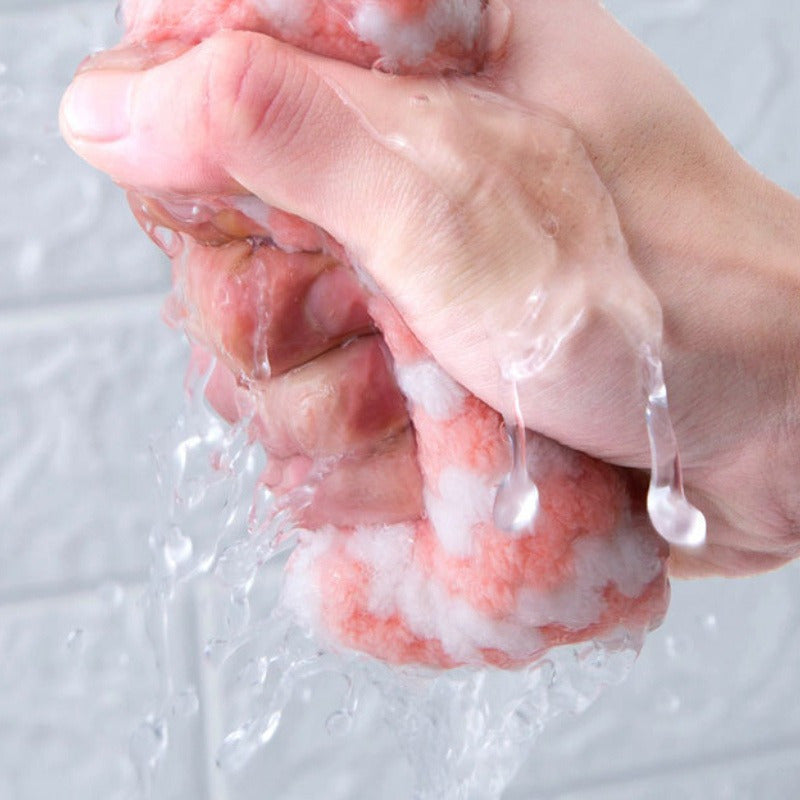 10 piezas de toallas de cocina de terciopelo coral suave, resistentes al aceite, absorbentes y de paño de cocina