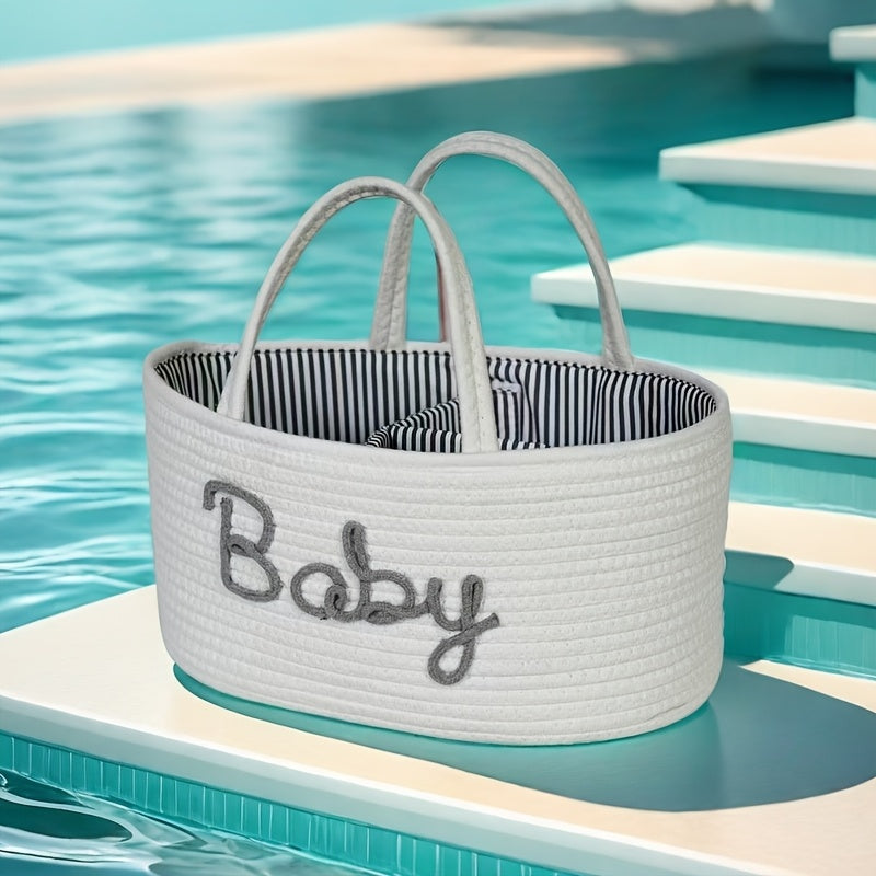 Diaper Organizer with Removable Divider for Changing Tables and Car Storage