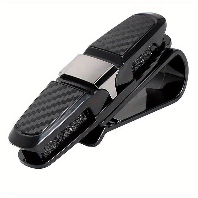 Car Visor Sunglass Holder Clips 2-Pack PVC Universal Ticket Eyeglasses Mount