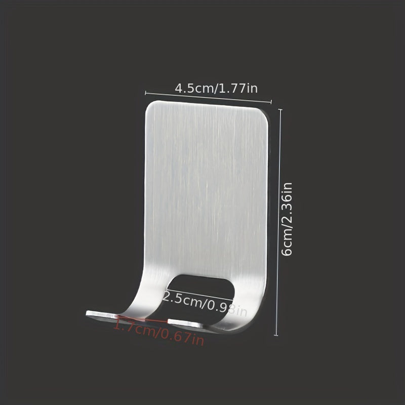 2-Pack Wall Mounted Razor Holders with Adhesive Hooks Bathroom Storage Organizer