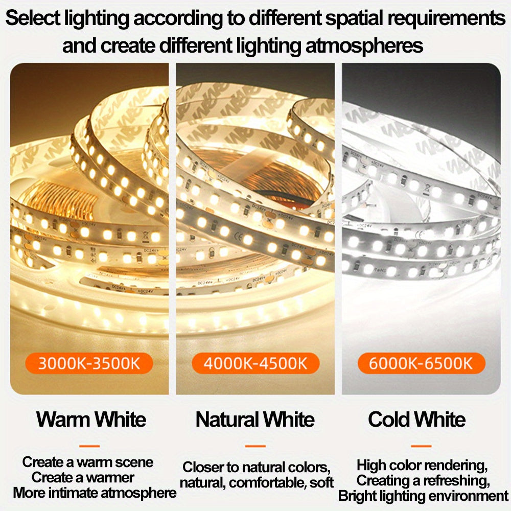 Гибкая светодиодная лента длиной 10 м с 120 диодами на метр для внутреннего домашнего декора
