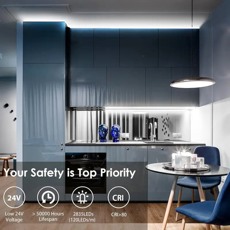 10m Flexible LED Strip Lights with 120 Beads per Meter for Indoor Home Decor