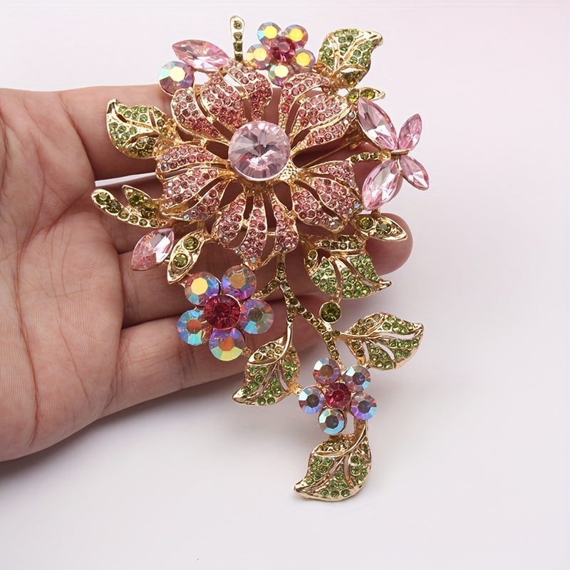 Women’s Vintage-Inspired Water Opal Brooch and Pin Set Unconventional Jewelry