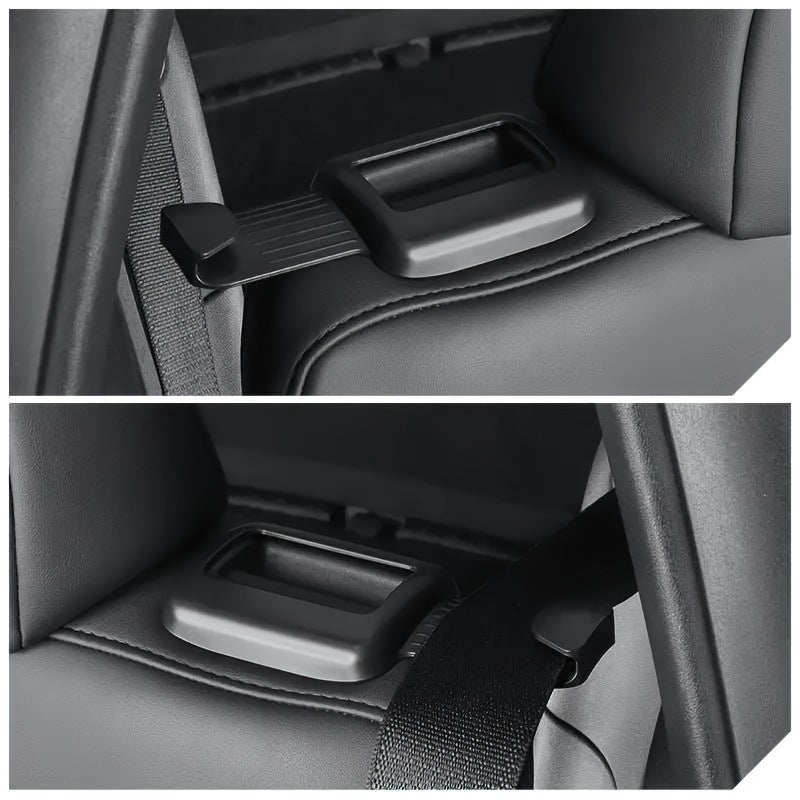 Набор накладок на замки ремней задних сидений для Tesla Model Y, пластиковый ABS, защелкивающийся аксессуар