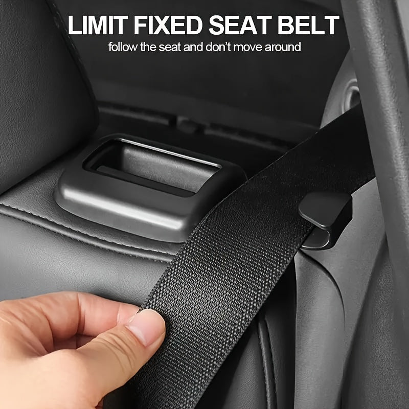 Набор накладок на замки ремней задних сидений для Tesla Model Y, пластиковый ABS, защелкивающийся аксессуар