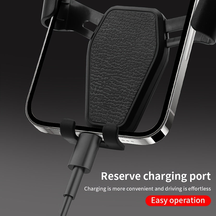 Universal Car Phone Mount ABS Material Air Vent Gravity Lock Rotatable Cradle