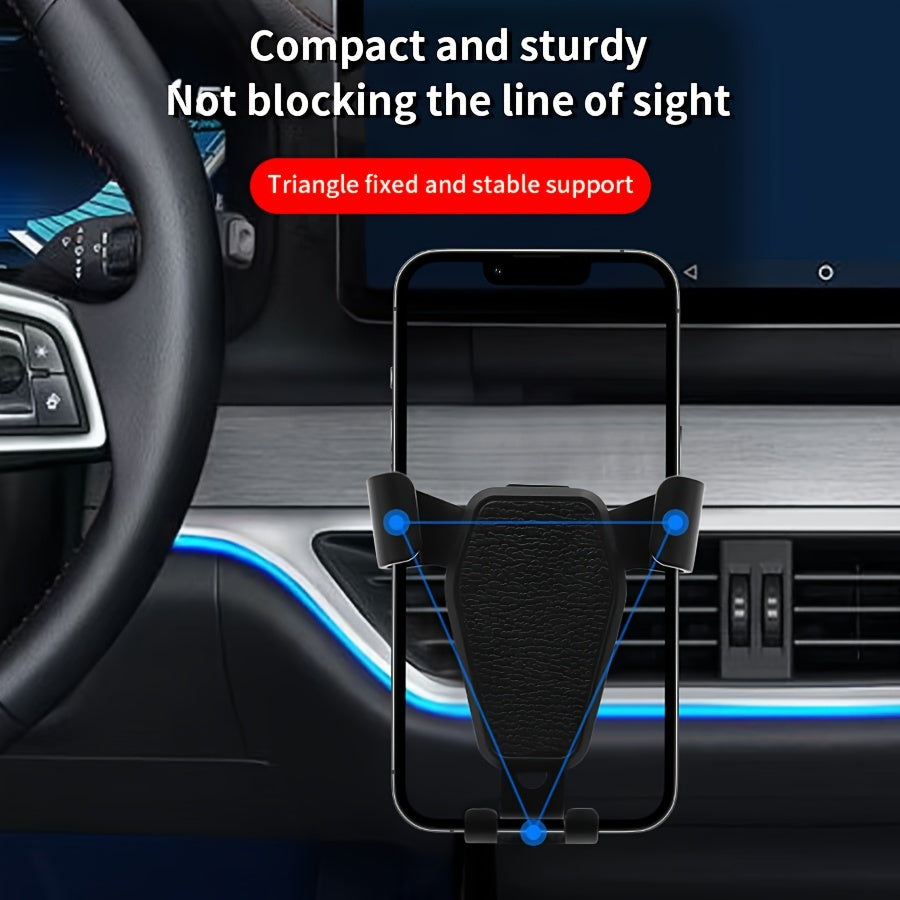 Universal Car Phone Mount ABS Material Air Vent Gravity Lock Rotatable Cradle