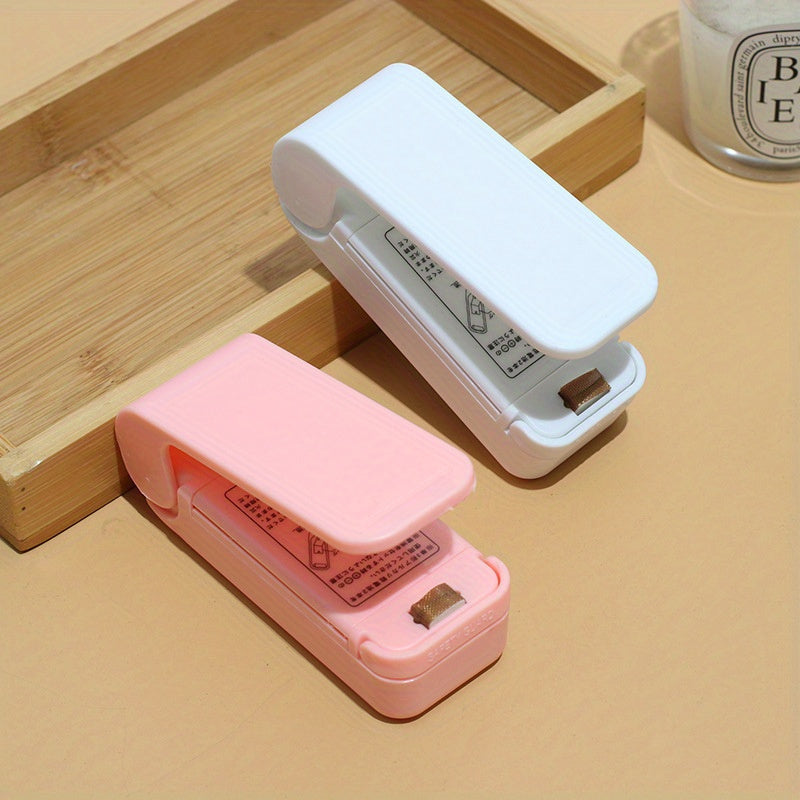 Sellador de bolsas de aperitivos portátil de mano, alimentado por batería seca, equipo de servicio de alimentos para cocina