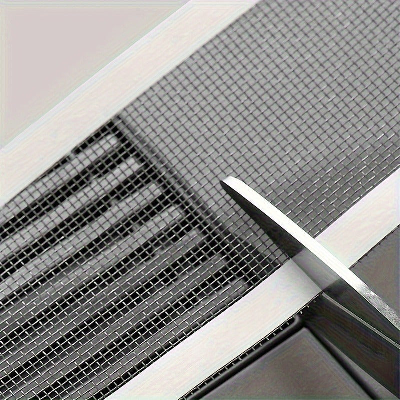 Oynalar va eshiklar uchun qulay ekran ta'mirlash lentasi - o'z-o'zidan yopishqoq to'r patch to'plami bilan birga, yirtilishlar, teshiklar va chivin to'rlarini yotoqxonalarda, oshxonalarda, yashash xonalarida va hammomlarda ta'mirlash uchun ideal.