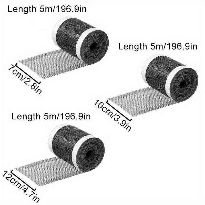 Oynalar va eshiklar uchun qulay ekran ta'mirlash lentasi - o'z-o'zidan yopishqoq to'r patch to'plami bilan birga, yirtilishlar, teshiklar va chivin to'rlarini yotoqxonalarda, oshxonalarda, yashash xonalarida va hammomlarda ta'mirlash uchun ideal.
