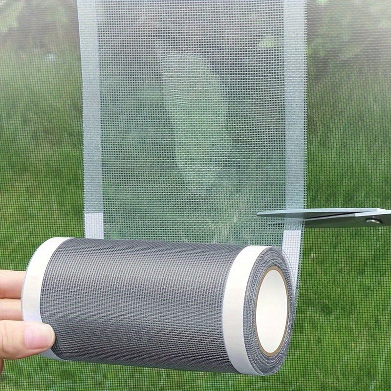 Oynalar va eshiklar uchun qulay ekran ta'mirlash lentasi - o'z-o'zidan yopishqoq to'r patch to'plami bilan birga, yirtilishlar, teshiklar va chivin to'rlarini yotoqxonalarda, oshxonalarda, yashash xonalarida va hammomlarda ta'mirlash uchun ideal.