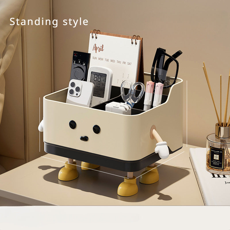 Multifunctional Desk Organizer with Calendar Stand and Cable Management Box for Office Supplies and Tech Accessories
