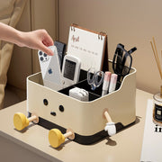 Multifunctional Desk Organizer with Calendar Stand and Cable Management Box for Office Supplies and Tech Accessories