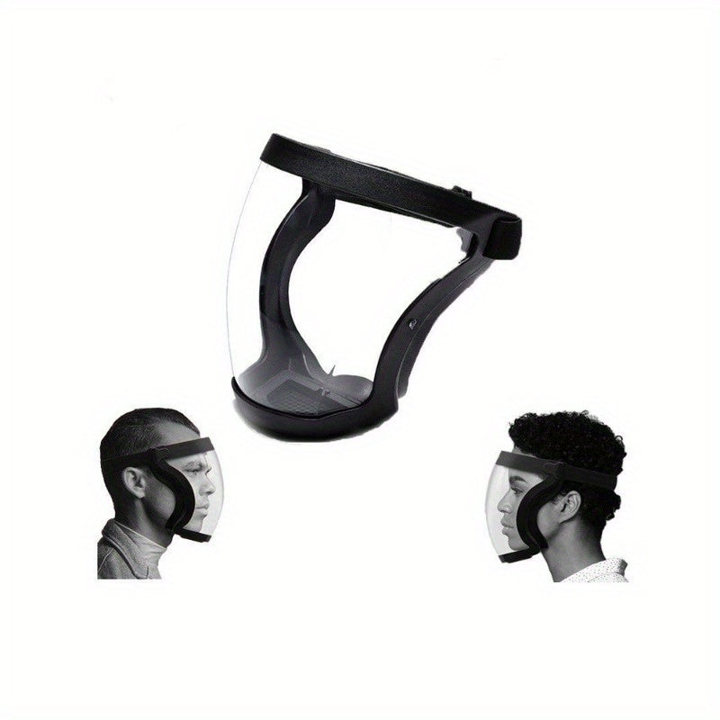 Máscara facial completa con visor transparente para uso industrial, en la cocina y al aire libre