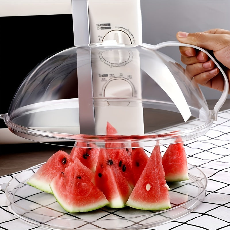 Microwave Splash Cover BPA-Free Plastic Transparent Heat Resistant Reusable Airtight Easy to Clean