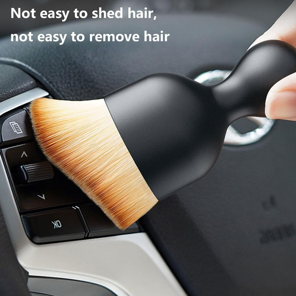 Juego de cepillos para detallar coches sin rayas con funda protectora para tablero y rejillas