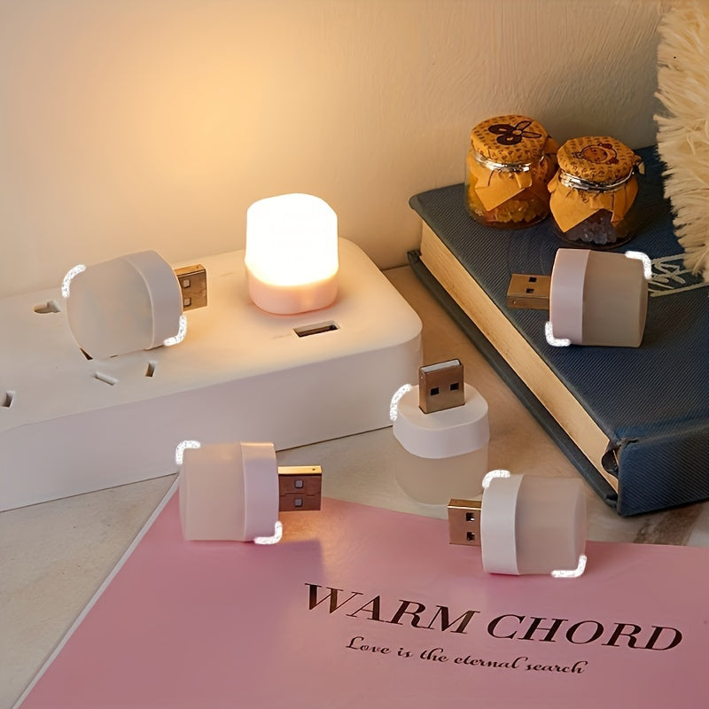 5-Pack LED Night Lights Plastic Tabletop Downlight for Bedroom Energy Efficient Soft Lighting