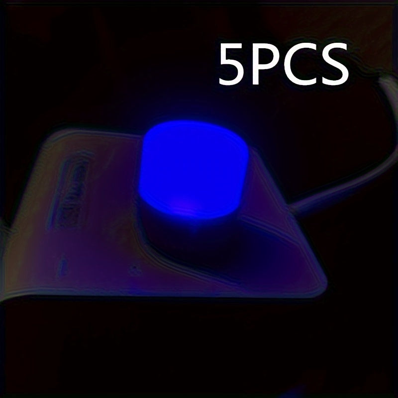 5-Pack LED Night Lights Plastic Tabletop Downlight for Bedroom Energy Efficient Soft Lighting