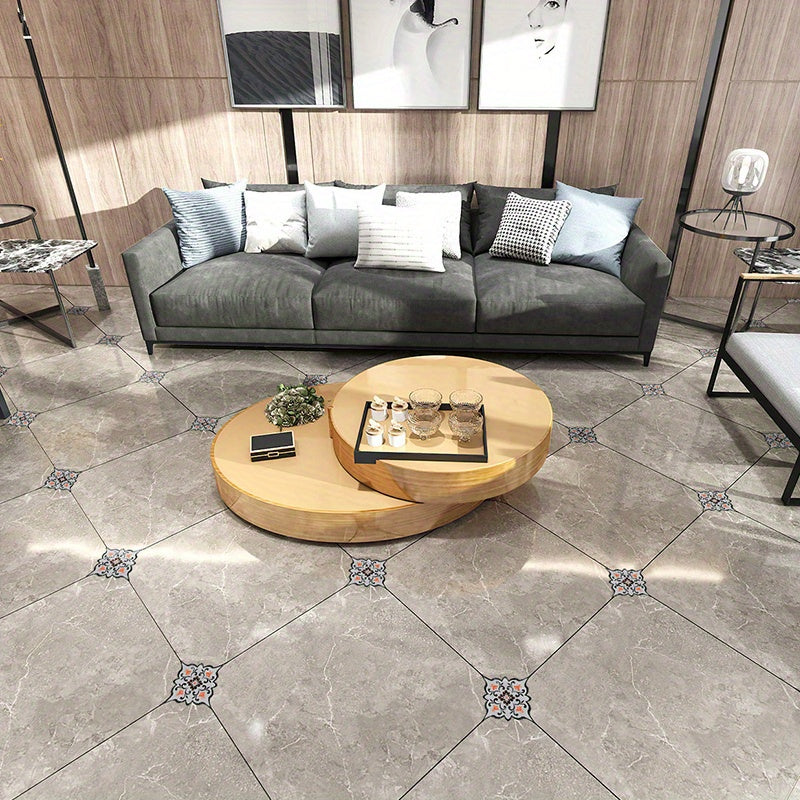 Set of 36 Waterproof Bohemian Tile Stickers 11cm Square for Floors and Walls