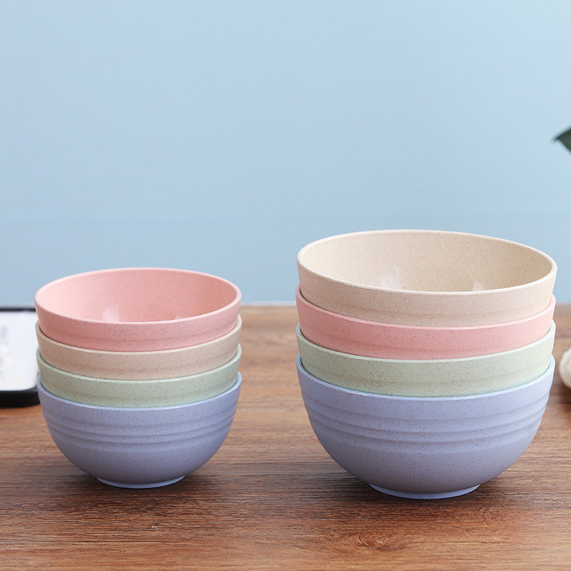 4 ta yuqori sifatli, sindirilmaydigan bug'doy somonidan yasalgan pastell rangli idishlar to'plami. Mikroto'lqinli pechda va idish yuvish mashinasida yuvish mumkin, BPA dan holi, zanglamaydigan, uy yoki ofis uchun ideal.