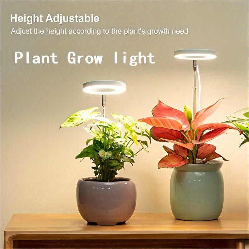 LED Grow Light Full Spectrum Dimmable Timer Adjustable Height Indoor Plant Lighting