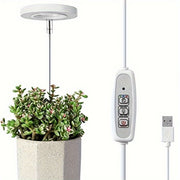 LED Grow Light Full Spectrum Dimmable Timer Adjustable Height Indoor Plant Lighting