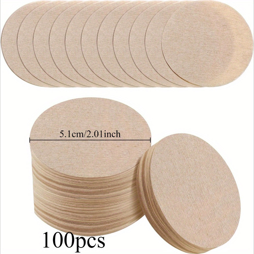 250 шт. натуральных непросеянных фильтров для кофе для Aeropress, круглых, одноразовых