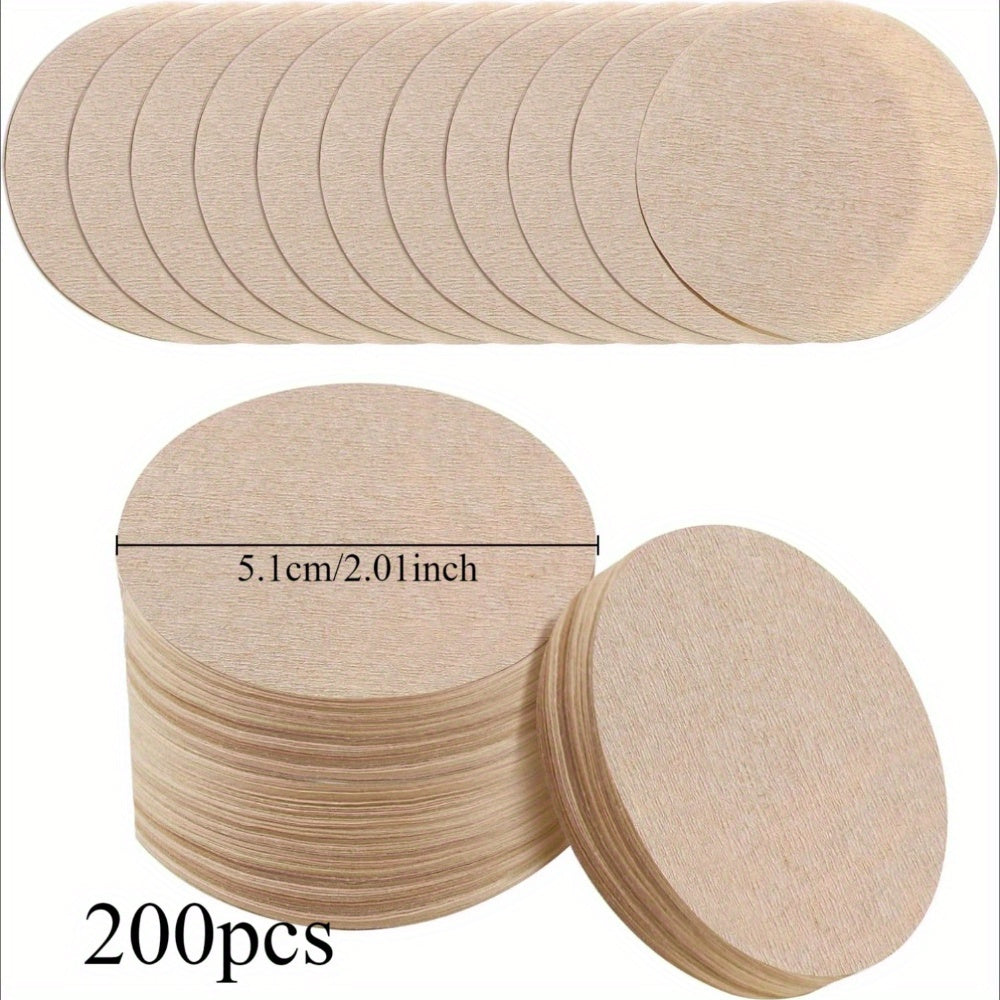 250 шт. натуральных непросеянных фильтров для кофе для Aeropress, круглых, одноразовых