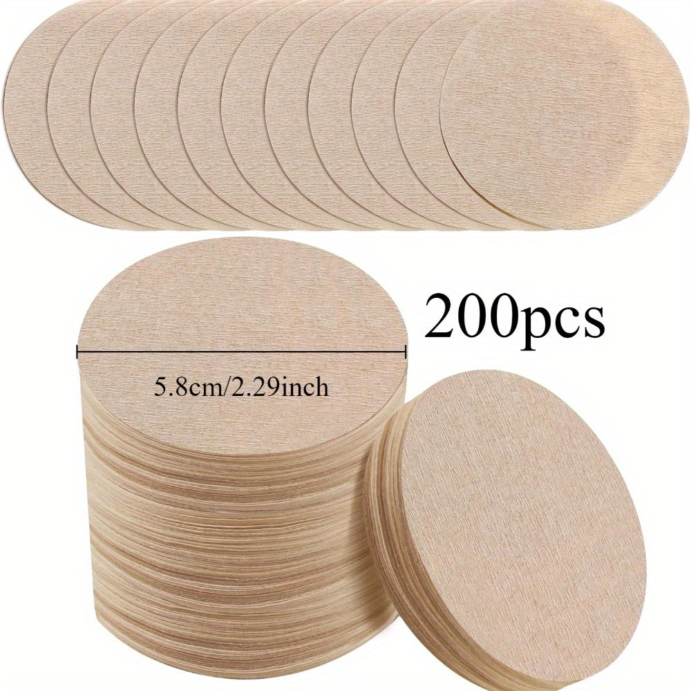 250 dona Tabiiy O'chirilmagan Qahva Filtrlari Aeropress uchun Aylana Bir martalik