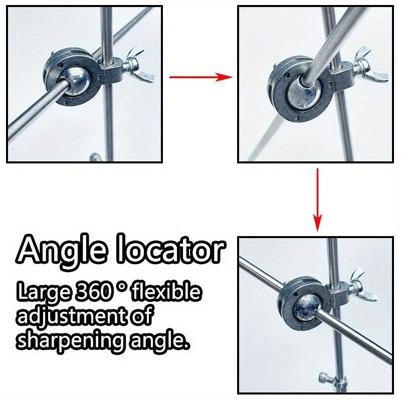 2023 Алмазный точильный камень-точилка для ножей с регулируемым углом, инструмент из алюминиевого сплава