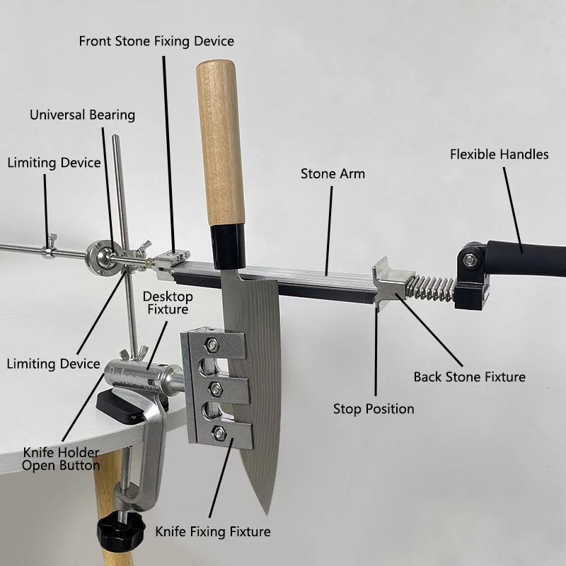 2023 Алмазный точильный камень-точилка для ножей с регулируемым углом, инструмент из алюминиевого сплава