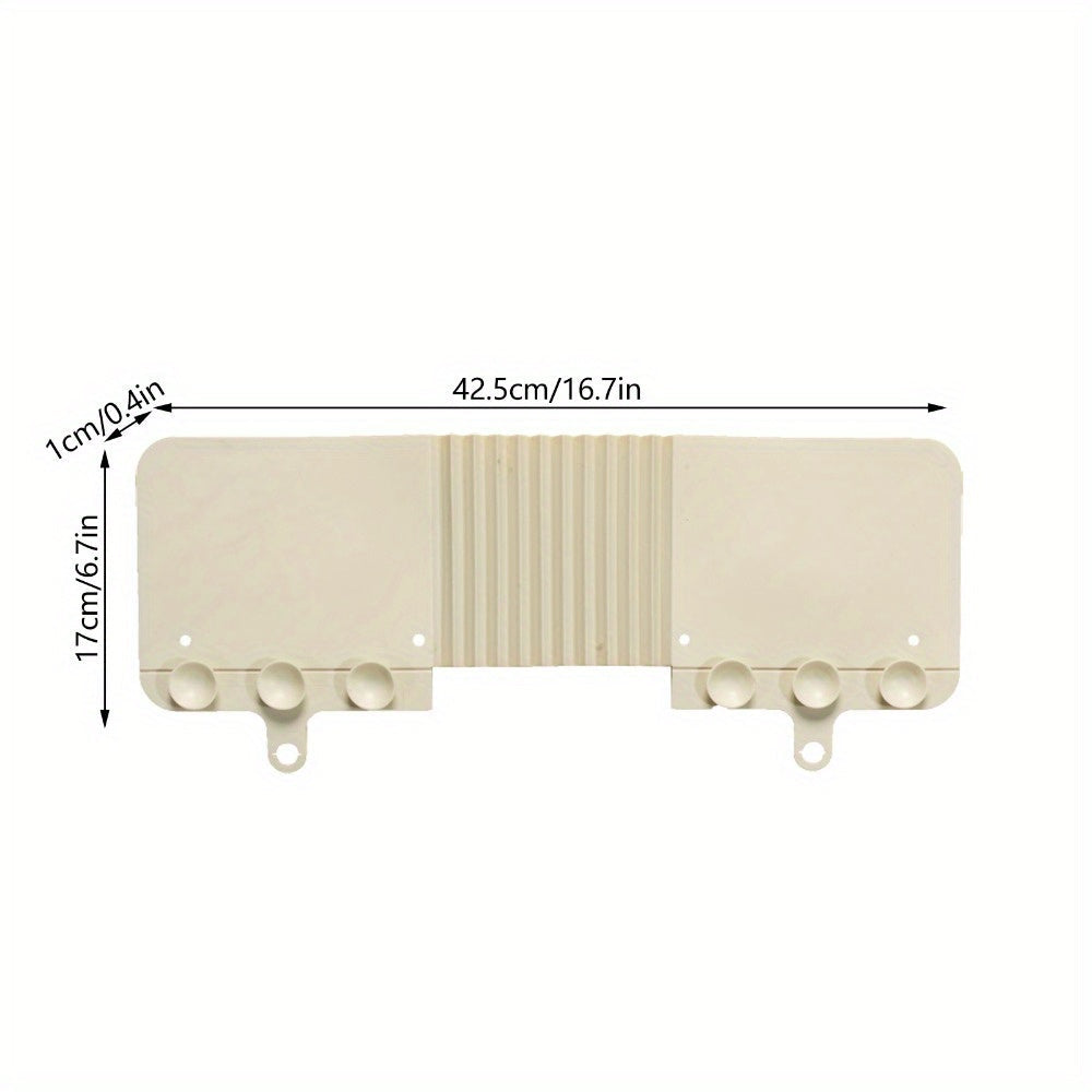 Foldable TPR Splash Guard with Suction Cup, Kitchen Sink Water Barrier, Pastel Colors