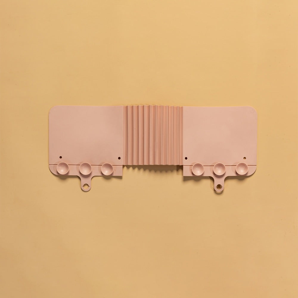 Foldable TPR Splash Guard with Suction Cup, Kitchen Sink Water Barrier, Pastel Colors