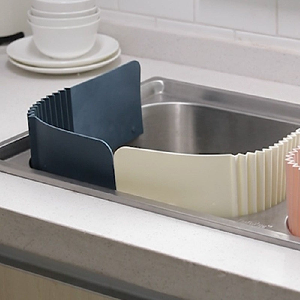 Foldable TPR Splash Guard with Suction Cup, Kitchen Sink Water Barrier, Pastel Colors