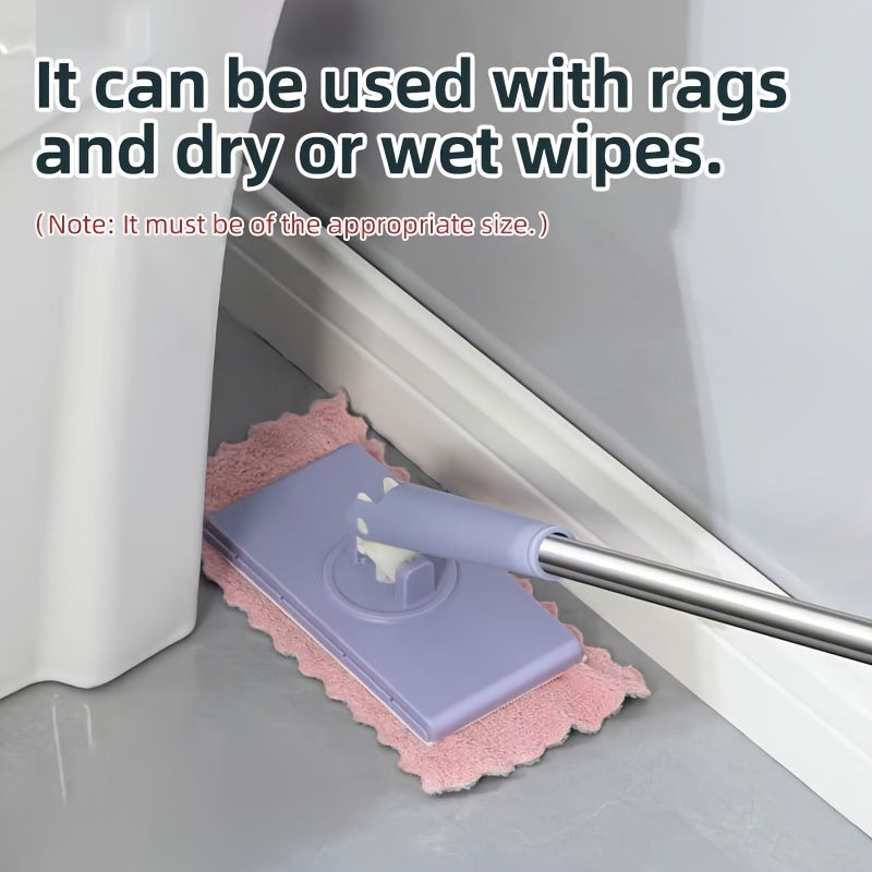 Adjustable Handle Mini Mop for Kitchen Bathroom Glass Surfaces Wet Dry with Accessory Kit