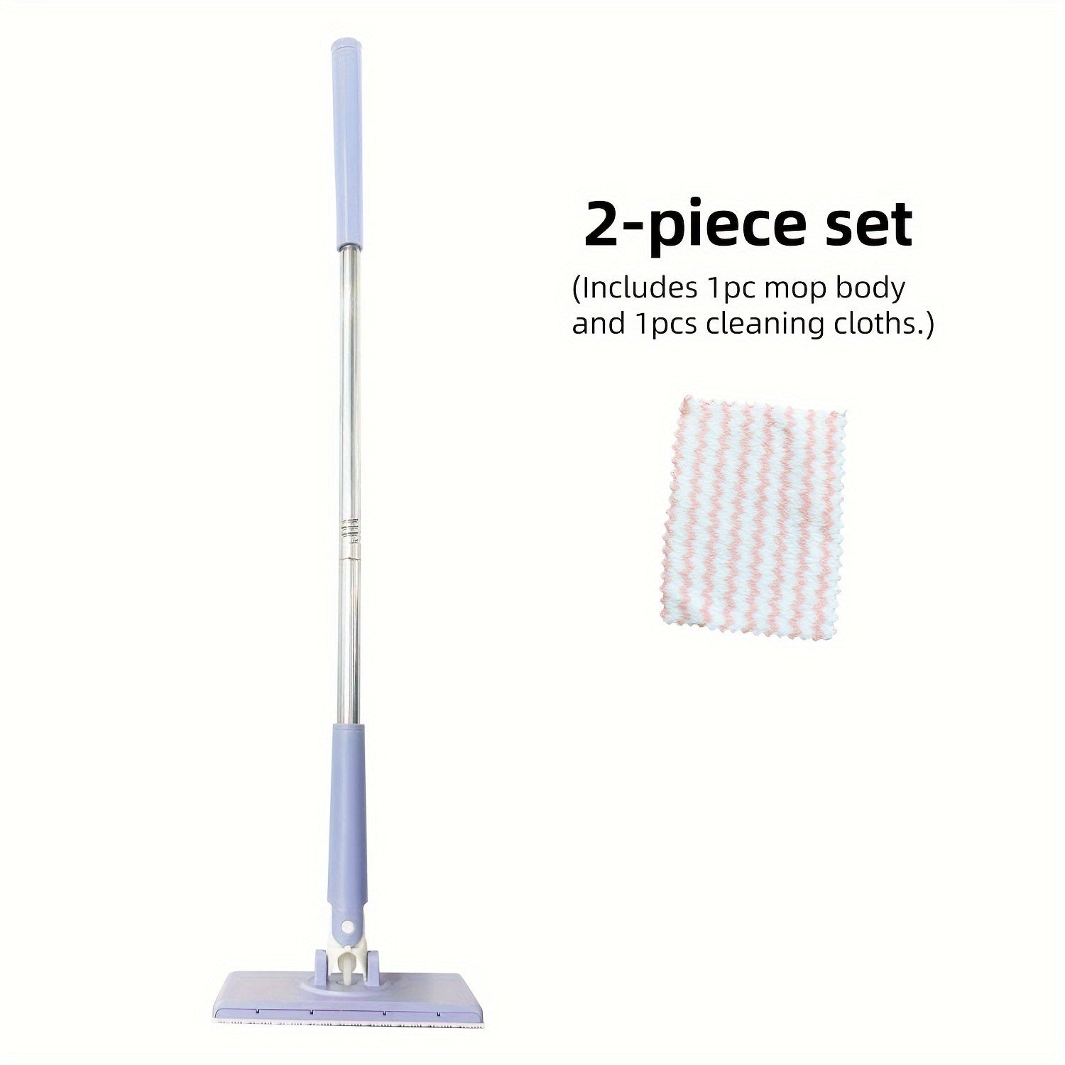 Adjustable Handle Mini Mop for Kitchen Bathroom Glass Surfaces Wet Dry with Accessory Kit