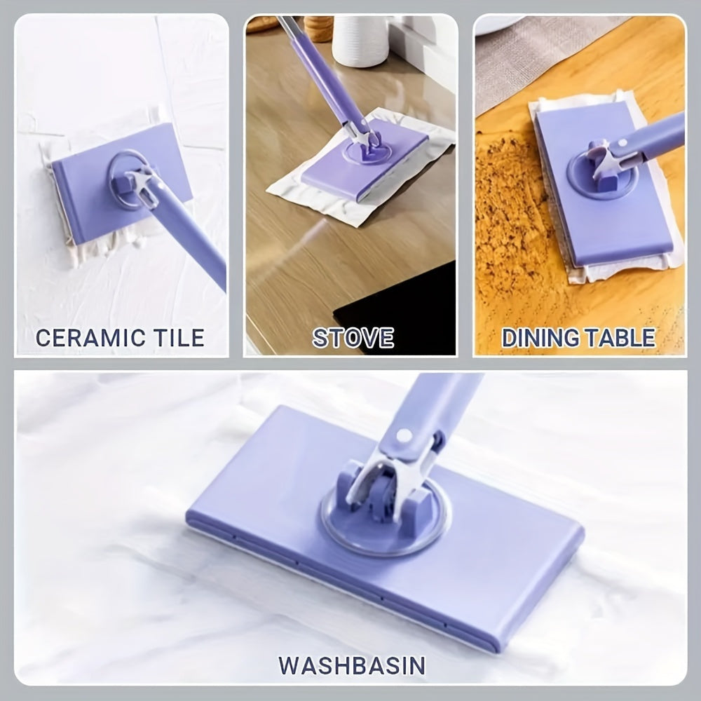Adjustable Handle Mini Mop for Kitchen Bathroom Glass Surfaces Wet Dry with Accessory Kit