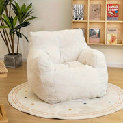 Lamb Fabric Chair with Memory Foam Seat for Game Room and Easy Cleaning
