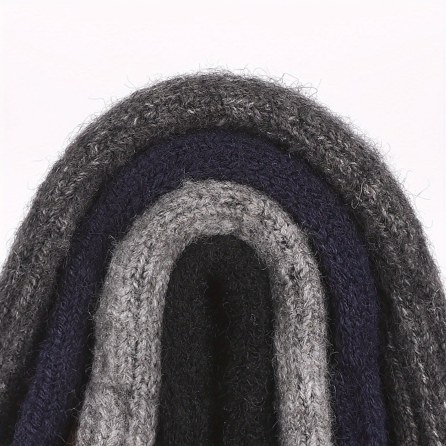 Alpaca Fleece Touchscreen Gloves Warm Ribbed Knit Cold-Resistant for Winter Men Women