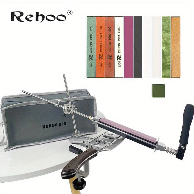 2023 Diamond Whetstone Knife Sharpener with Adjustable Angle Aluminum Alloy Grinding Tool