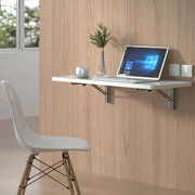 Heavy-Duty Folding Shelf Brackets 90° Angle Carbon Steel Wall Mounts for Home Office