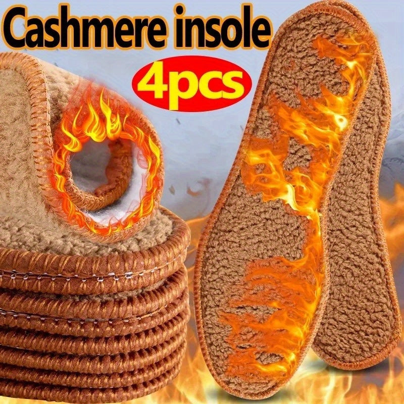 Thermal Insoles for Men and Women Winter Snow Boots Plush-Like Insert