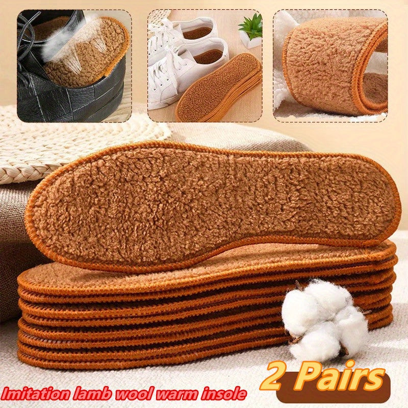 Thermal Insoles for Men and Women Winter Snow Boots Plush-Like Insert
